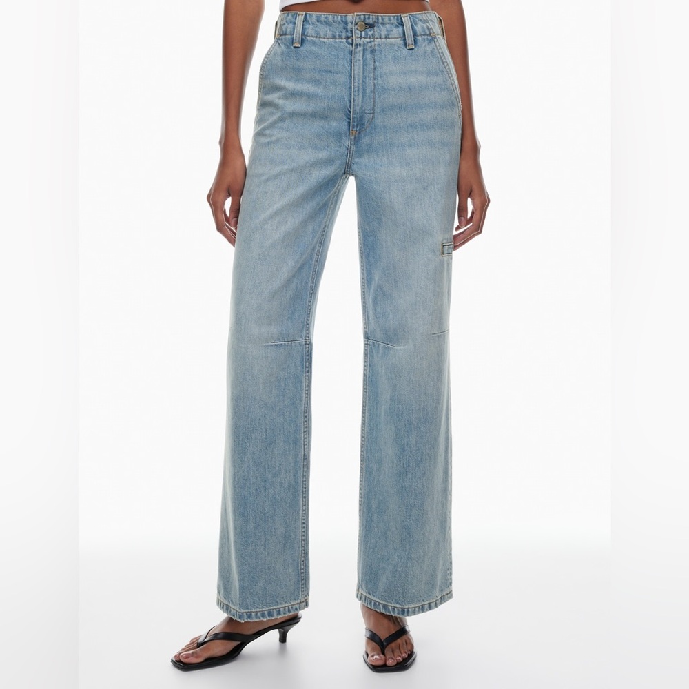 Denim Forum Lou Hi Rise Light Blue Wide-Leg Women’s Jeans